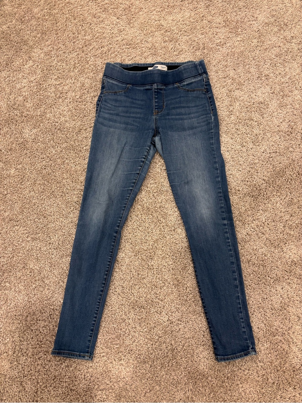 Old Navy Dark Blue Stretch Jeggings with Elastic Waistband